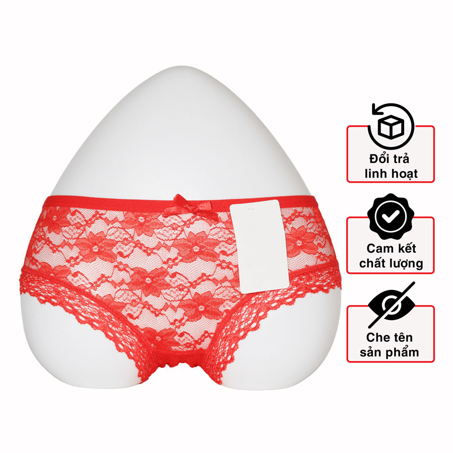 Quần lót ren nữ xuyên thấu gợi cảm cao cấp, quần lót nữ sexy chất vải ren thêu siêu nhẹ, kháng khuẩn, mềm mịn FreeSize <60kg