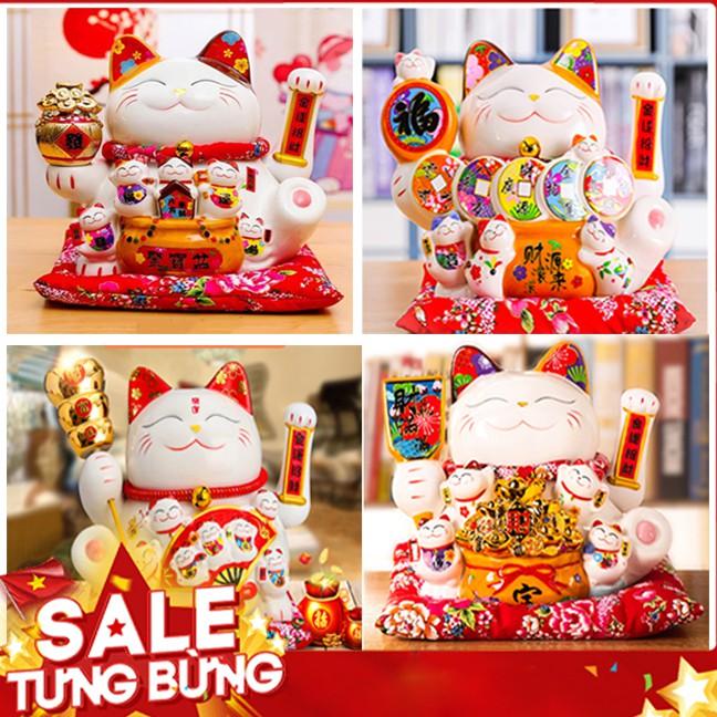 Mèo Thần Tài bằng sứ vẫy tay SIZE To