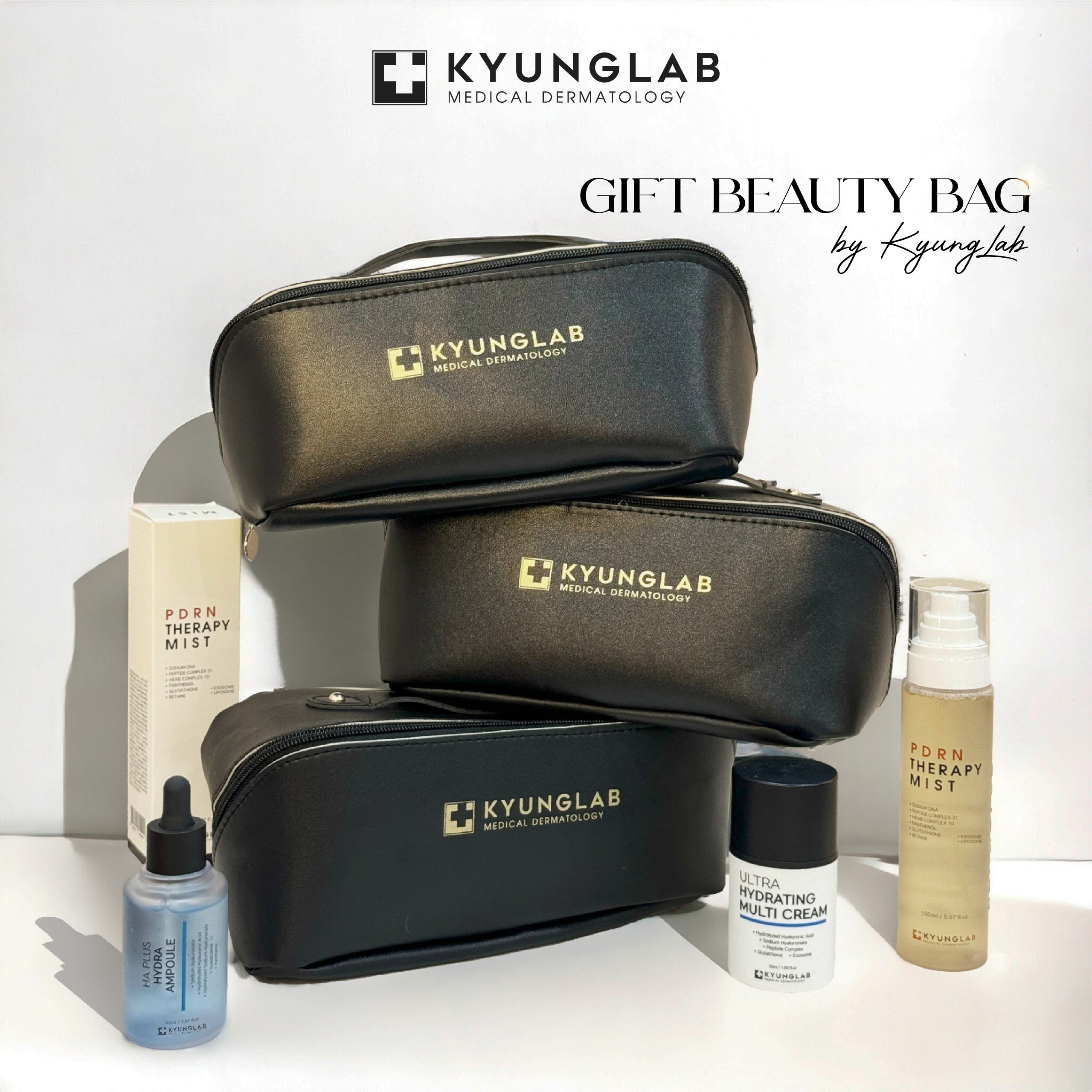 Túi đựng mỹ phẩm Kyunglab - Chất liệu da PU siêu bền