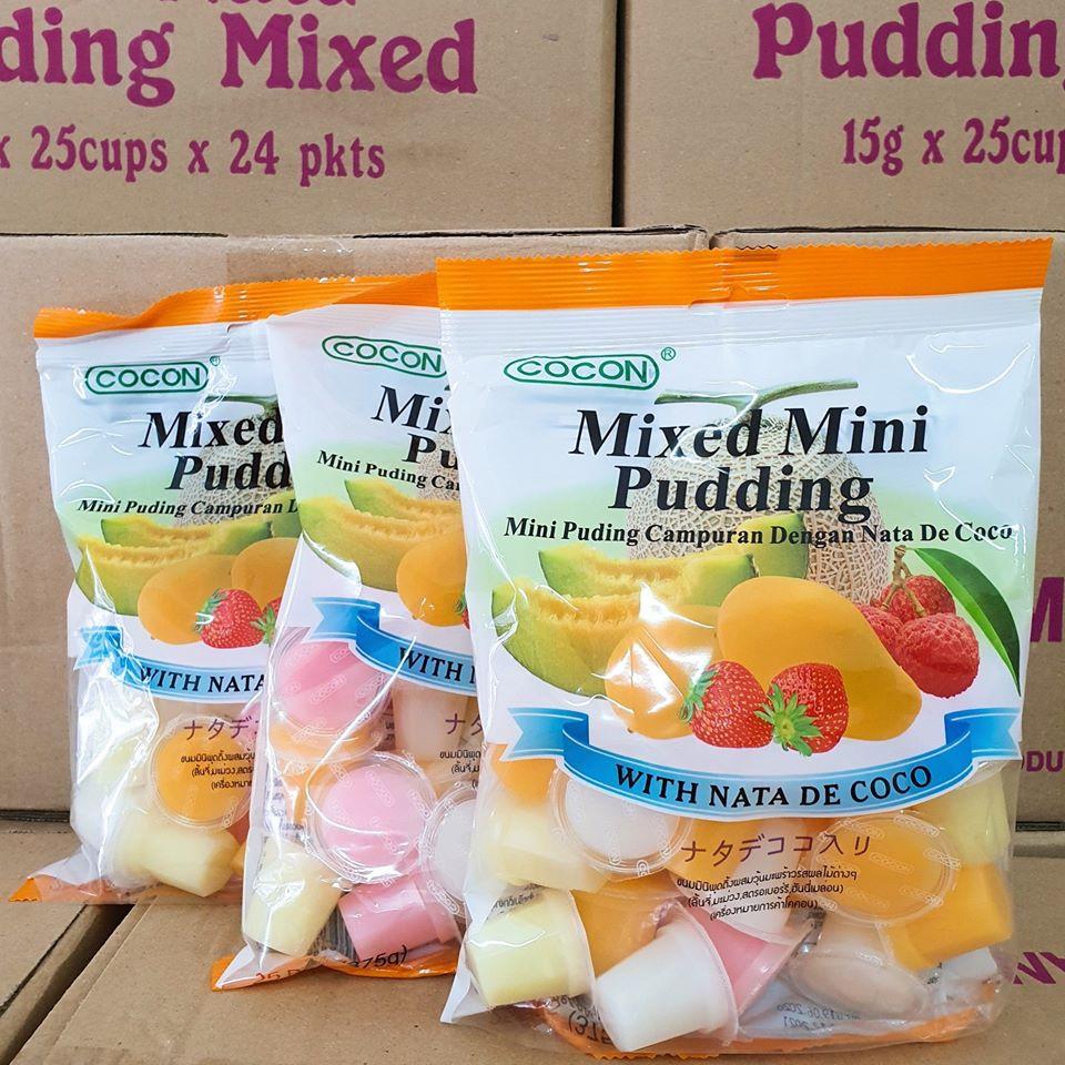 Thạch Rau Câu Cocon Mixed Mini Nata de Coco Pudding 375g