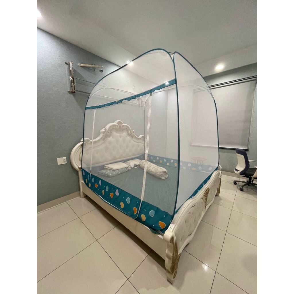 Màn Chụp Đỉnh Vuông Cao Cấp Mộc Miên 1,6mx2m - 1 cửa