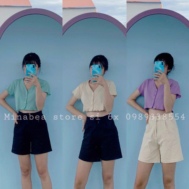 Quần đùi ngố kaki tím đủ màu hot trend ️️