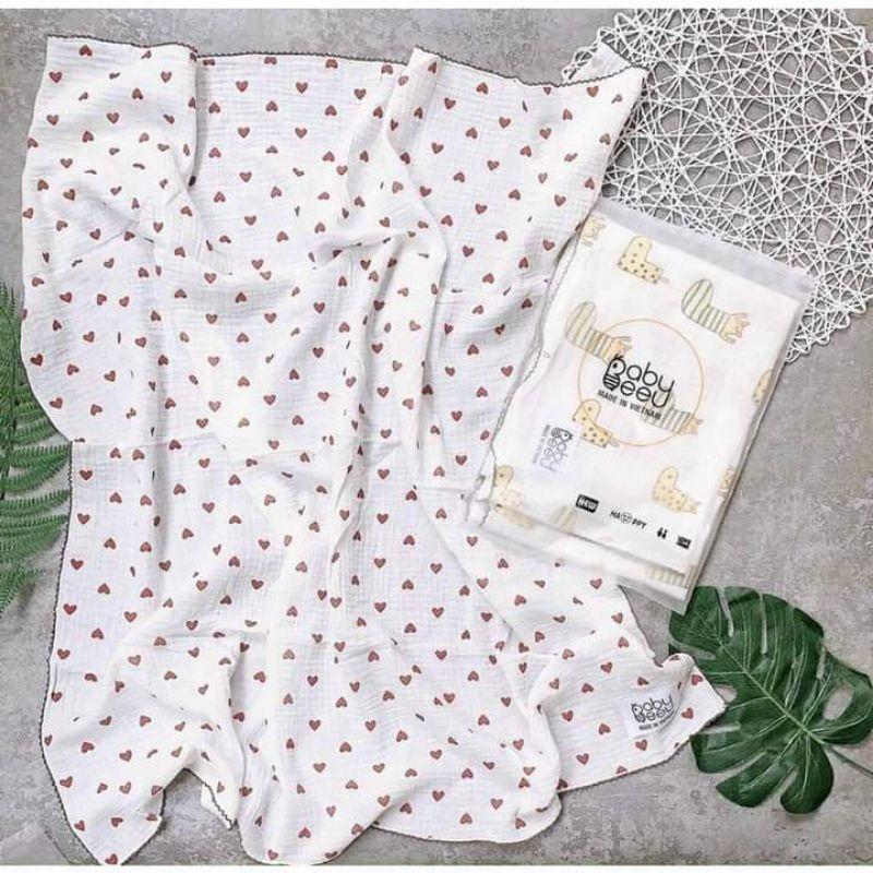 Khăn Xô Organic - Khăn Xô BABY BEE Cao Cấp Cho Bé Yêu( Giao màu ngẫu nhiên)