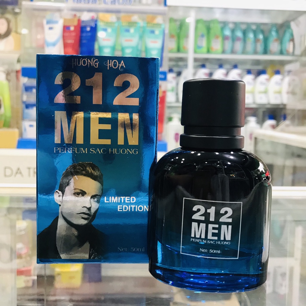 Nước hoa Nam 212 MEN Sắc Hương Cao cấp Lưu Hương Lâu - 50ml