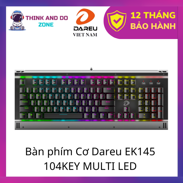 Bàn phím Cơ Dareu EK145 104KEY MULTI LED Hàng chính hãng