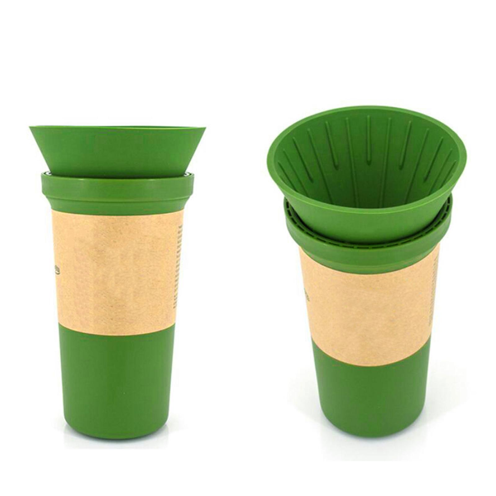 2 Pieces Foldable Silicone Coffee Dripper Coffee Filter Cup for Home Office