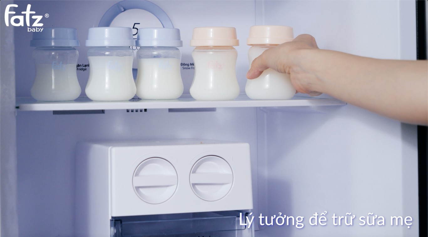 Bộ 3 bình trữ sữa mẹ cổ rông 140ml vừa với máy hút sữa RESONANCE Fatzbaby