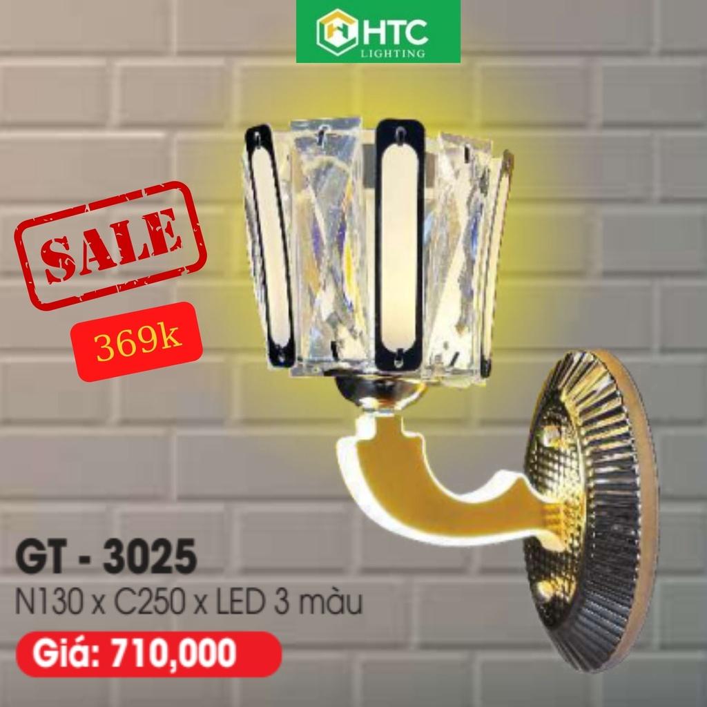 Đèn LED pha lê gắn tường trang trí cầu thang, hành lang, phòng ngủ sang trọng, hiện đại - LED 3 màu