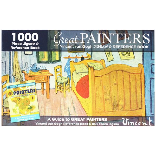 1000 Piece Jigsaw &amp; Reference Book: Great Painters Vincent Van Gogh