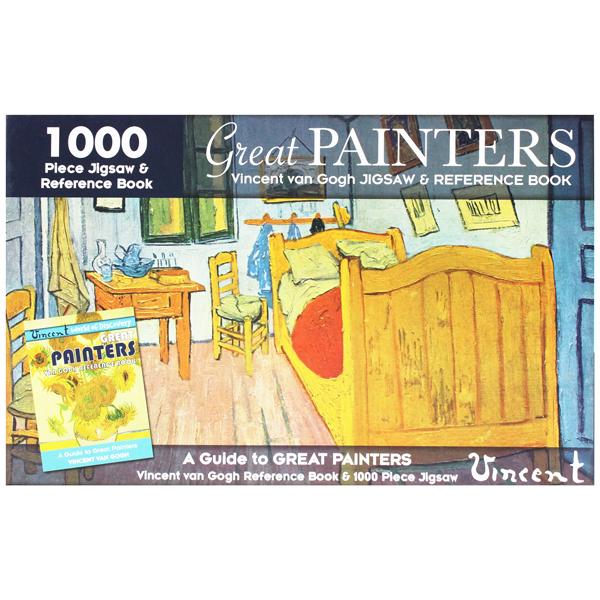 1000 Piece Jigsaw &amp; Reference Book: Great Painters Vincent Van Gogh