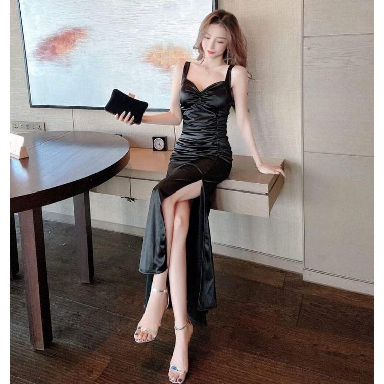 ĐẦM ÔM ĐEN DẠ HỘI CÚP NGỰC