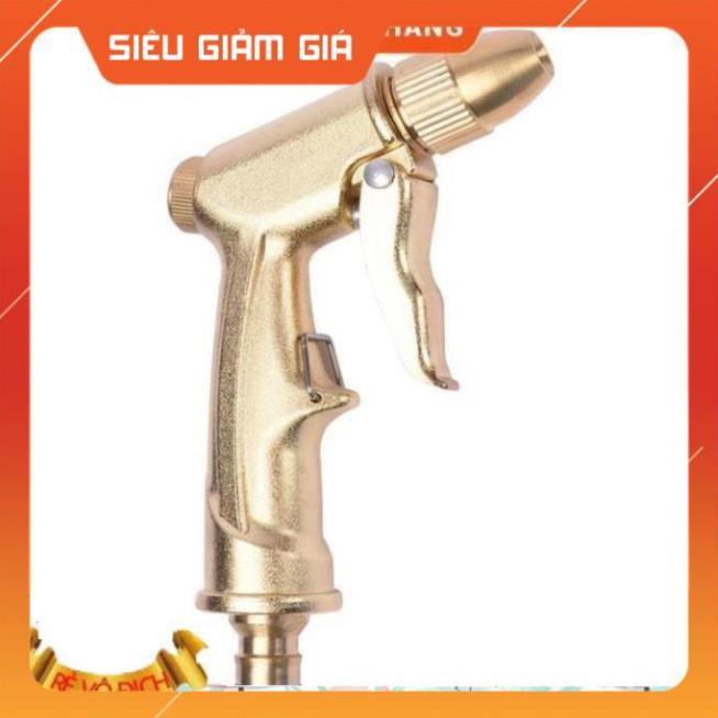 Bộ vòi xịt nước tưới cây đa năng tăng áp lực nước kèm dây tưới dạng lò xo co dãn 701-1814 loại 10m