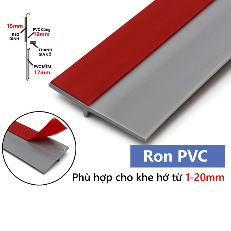 Thanh Ron Cửa 1 Mét PVC, Dán Chân Cửa, Miếng Chặn Cửa Chống Gió Lùa Cách Âm Giữ Nhiệt Điều Hòa