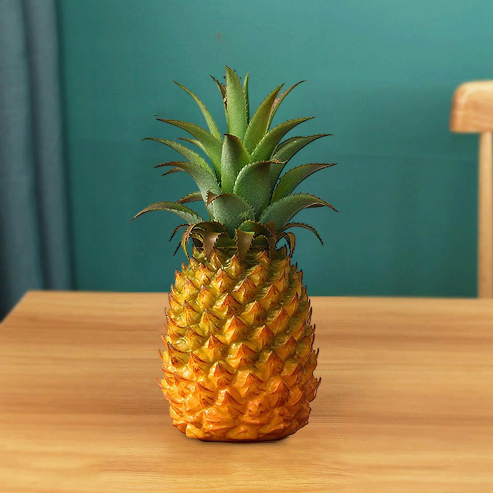 Modern Artificial Pineapple Fake Fruit Figurine Plant Decor