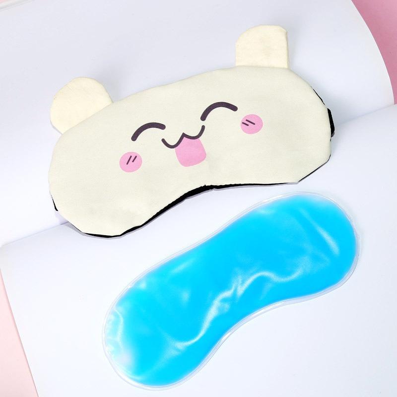 Miếng Bịt Mắt Ngủ Vải Lụa Nguyên Chất Giúp Thư Giãn Du Lịch Miếng Bịt Mắt Ngủ Gấu Trúc Lông Nhung