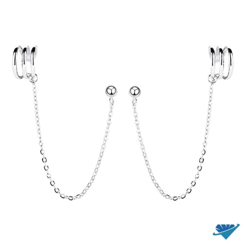Bông tai kẹp vành chất liệu bạc s925 MS115a