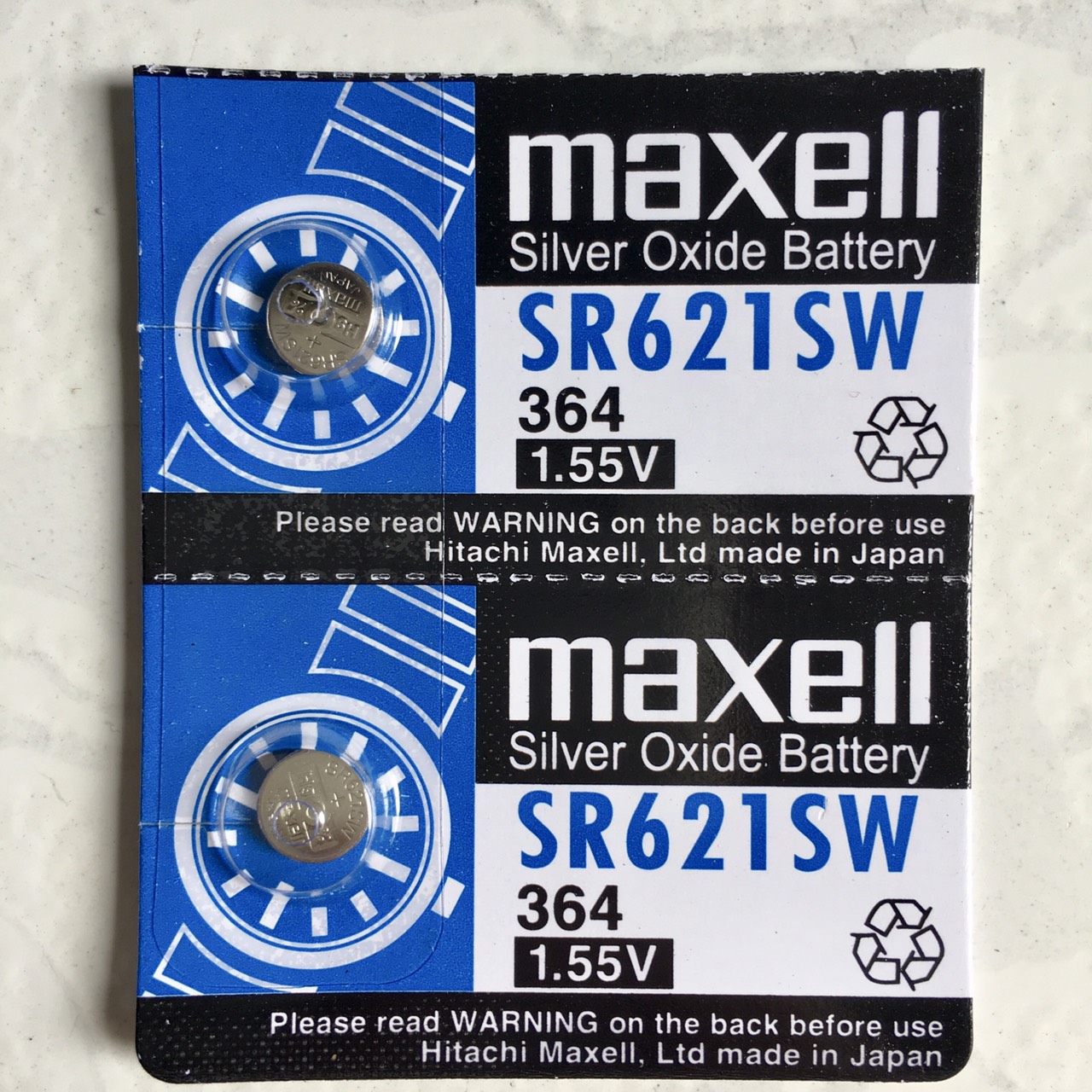 Pin Nhật Maxell SR621SW / SR621 / 621 / 364 / AG1 / LR621 Chính Hãng 1 Viên