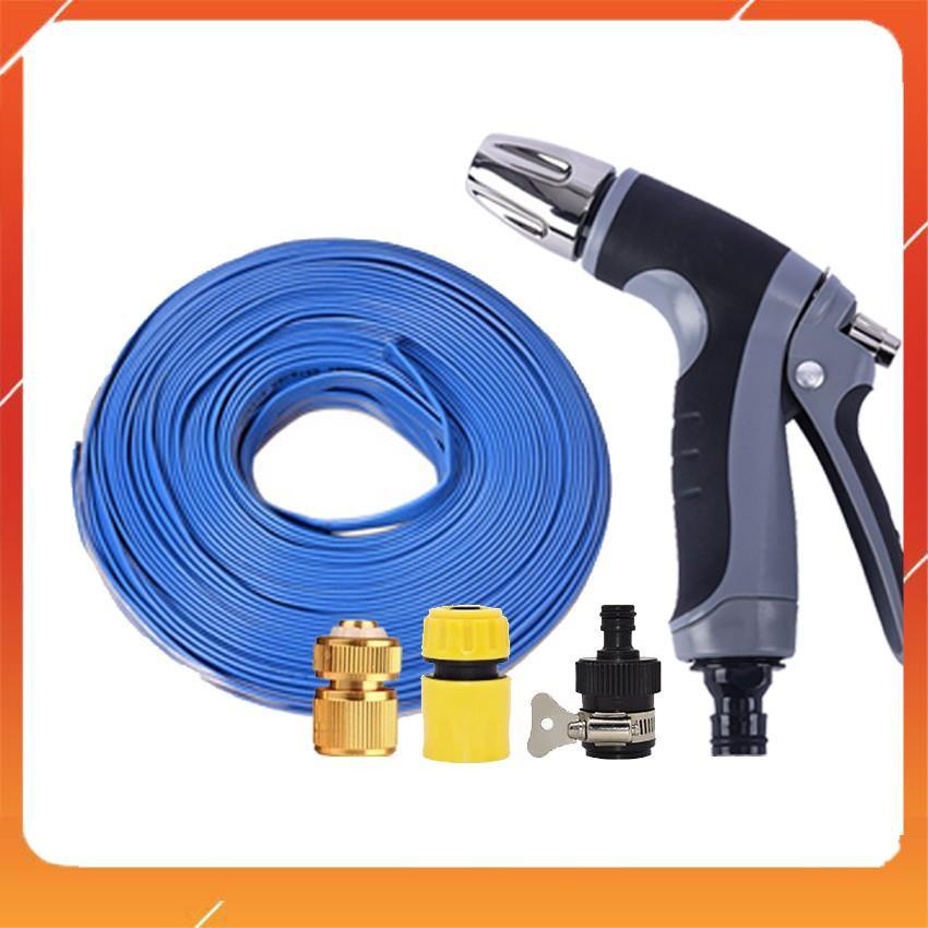 Bộ dây và vòi xịt rửa xe tưới cây tăng áp 7-10M 206817