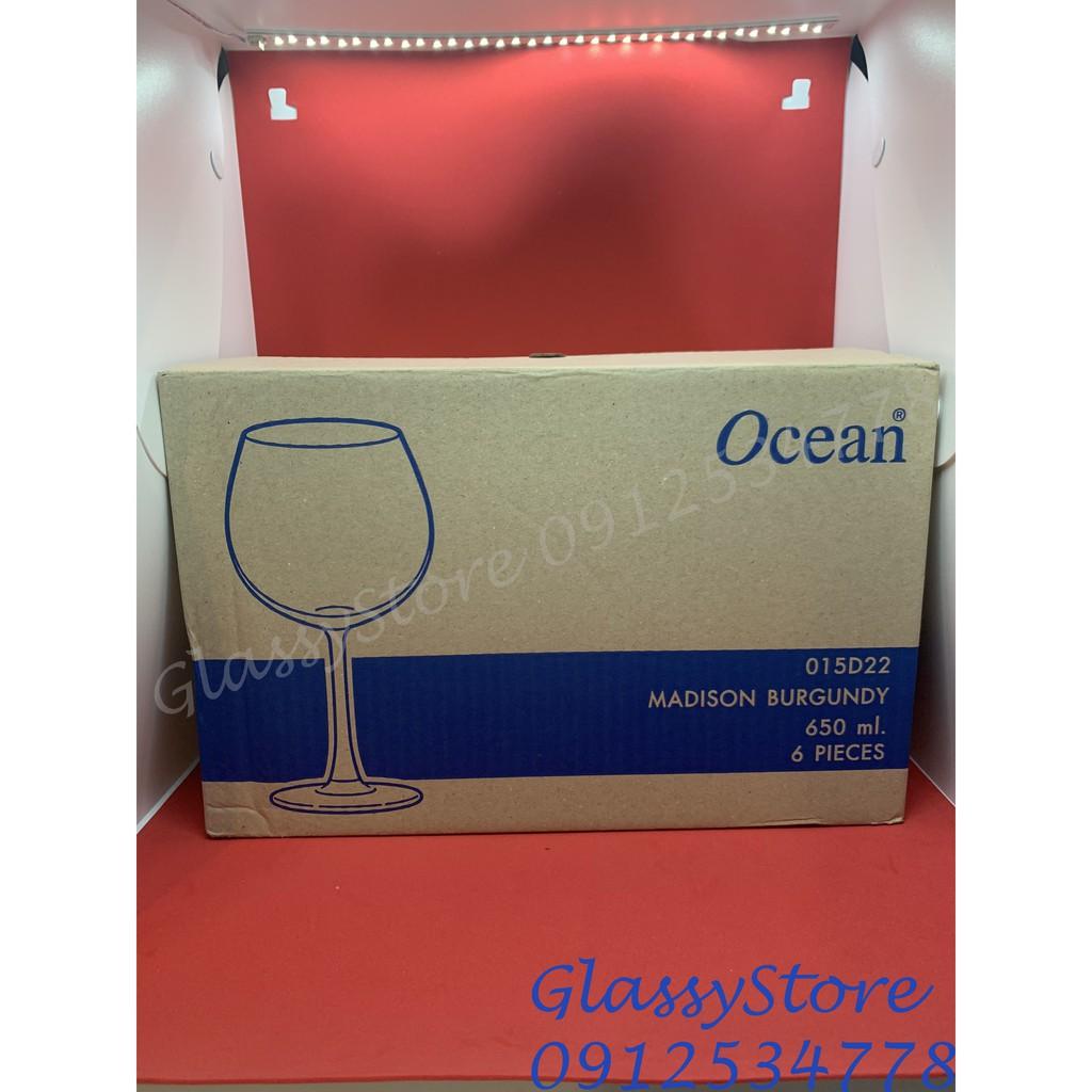 Ly rượu vang thủy tinh Ocean Madison Burgundy 1015D22 - Hàng chính hãng