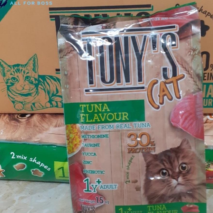 Thức ăn cho mèo dạng hạt Tony Cat túi 1,5kg