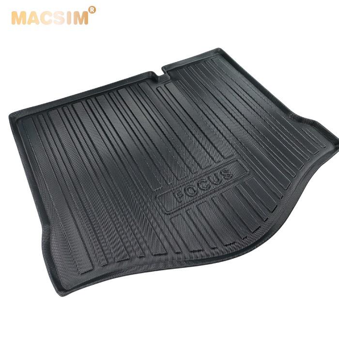 Thảm lót cốp xe ô tô Ford Focus hatback qd 2012-2018 nhãn hiệu Macsim chất liệu TPV cao cấp màu đen