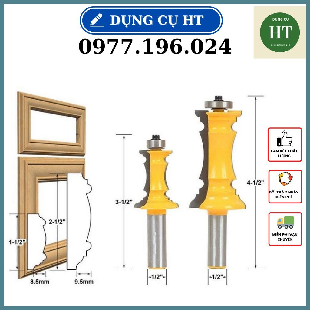 Bộ 2 Mũi Phay Gỗ Đánh Chỉ Khung Tranh