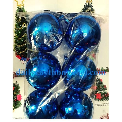 Quả châu bóng trang trí cây thông noel - Phụ kiện trang trí noel - 100li