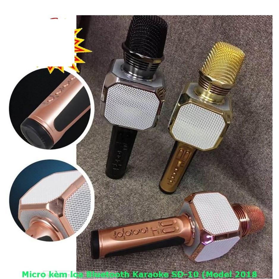 Micro Karaoke SD-10 Kèm Loa Bluetooth Cực Hay