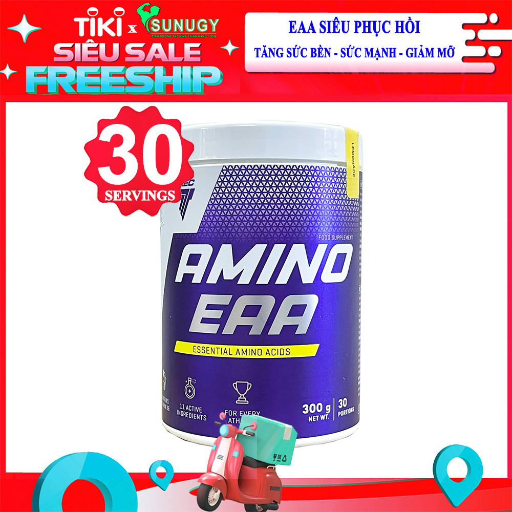 AMINO EAA siêu hồi phục TREC hộp 300 gam hỗ trợ tăng sức bền, sức mạnh, đốt mỡ, giảm cân