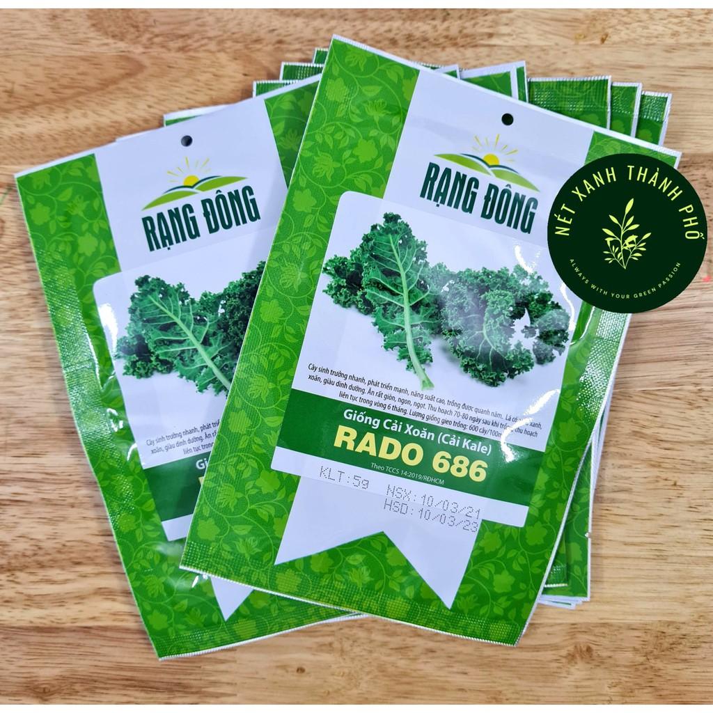 Hạt giống Rau Cải Xoăn Xanh Kale dễ trồng, năng suất cao