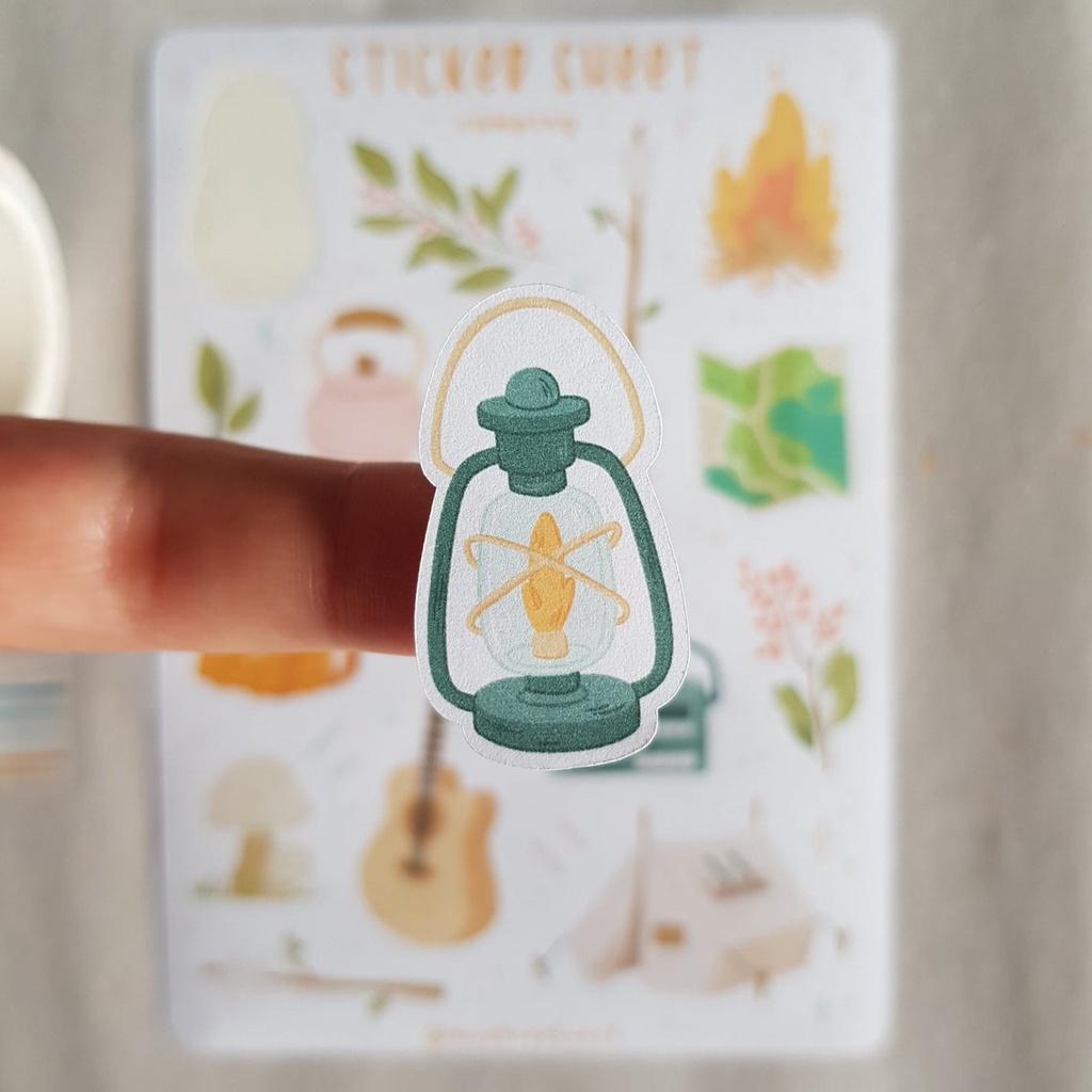 Sticker Sheet CAMPING   Chuyên dán sổ  Bullet Journal Stickers, Sticker Du Lịch - Sticker Làm Sổ