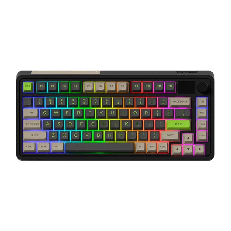 Bàn phím FL-Esports CMK75 SAM Desert Grey | 3 Mode | Màn hình TFT | Pin 3000mAh - Hàng chính hãng
