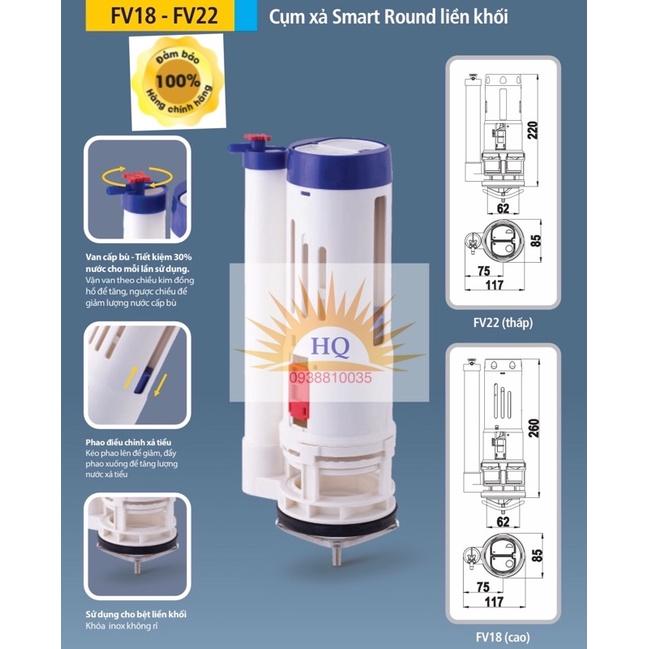 CỤM XẢ NƯỚC BỒN CẦU LIỀN KHỐI 2 NHẤN FV18 - FV22 Hùng Anh
