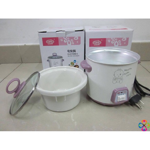 Nồi Chưng Yến, Tiềm, Nấu Cháo, Soup, hầm chậm bằng sứ dung tích 0,7 Lít