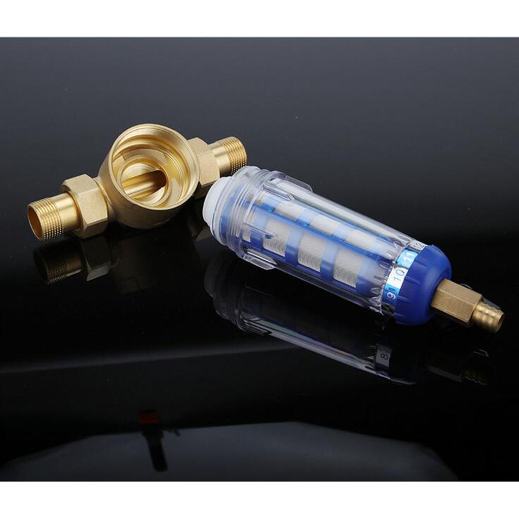 Stainless Steel Copper Port Whole House Sediment Water Filter Pipes 1/2"