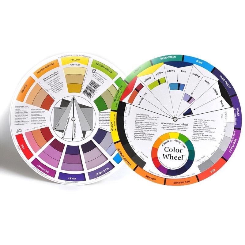 Bánh xe màu sắc/color wheel ứng dụng phun xăm, hội hoạ, thiết kế