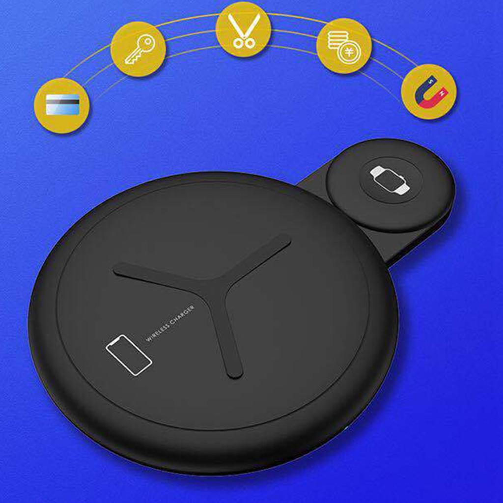 2 in 1 Fast -Slim Wireless Charger Portable Charge Dock Station Charging