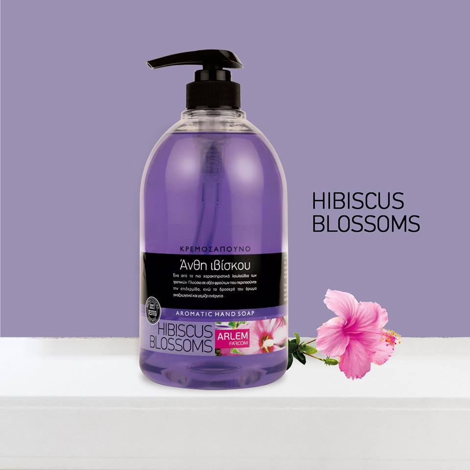 Gel rửa tay hương hoa Farcom Arlem liquid hand soap Hibiscus Blossoms 500ml