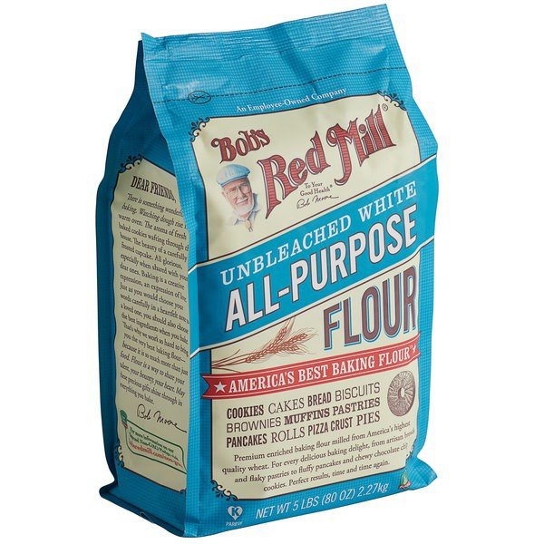 Bột mì đa dụng không tẩy Unbleached All Purpose Flour Bob's Red Mill 2.27kg
