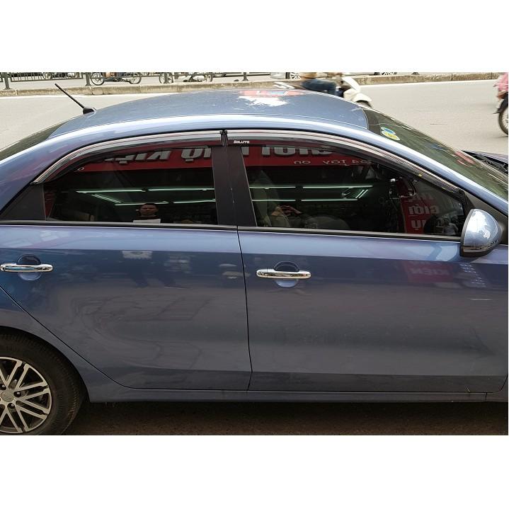 Bộ vè che mưa Kia Soluto chỉ mạ Crom cao cấp