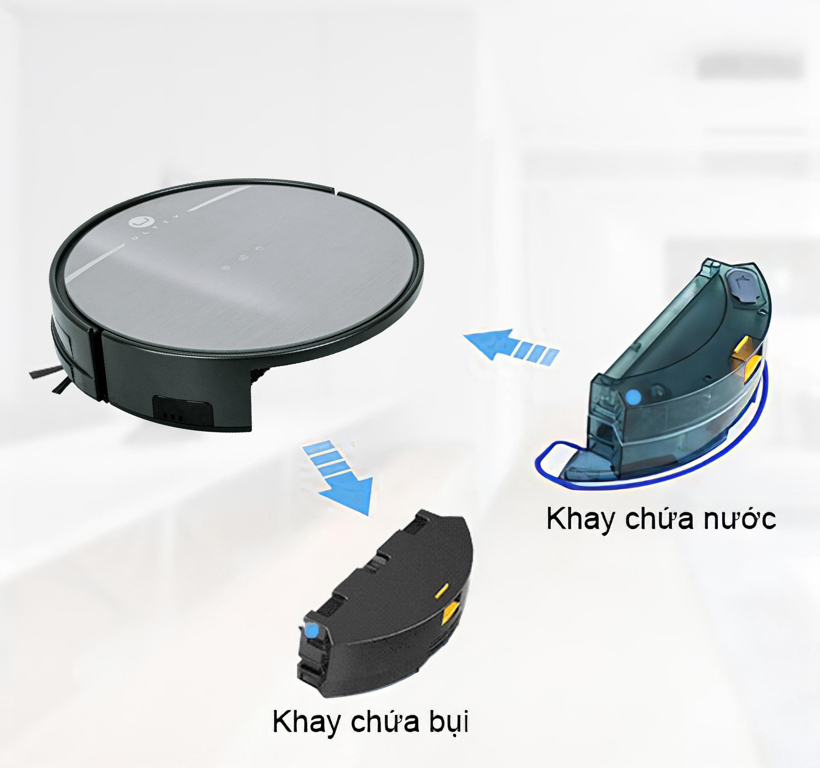 [BH 24 THÁNG]Robot Hút Bụi Lau Nhà Thông Minh ULTTY, Kết Nối App Điện Thoại, Công Suất 2000Pa, Chống Rơi, Nhập Khẩu