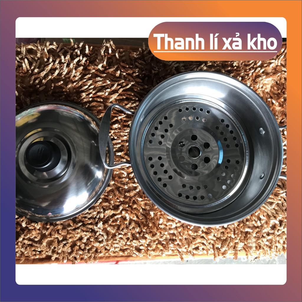 Bộ Nồi Hấp Bộ nồi hấp 2 tâng - Nồi hấp Inox 304 Cao Cấp