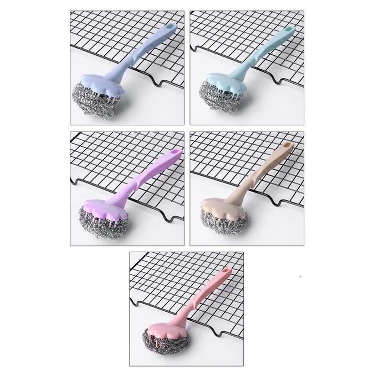 Bàn Chải Cọ Xoong Nồi Bồn Rửa Bát Bằng Sợi Thép