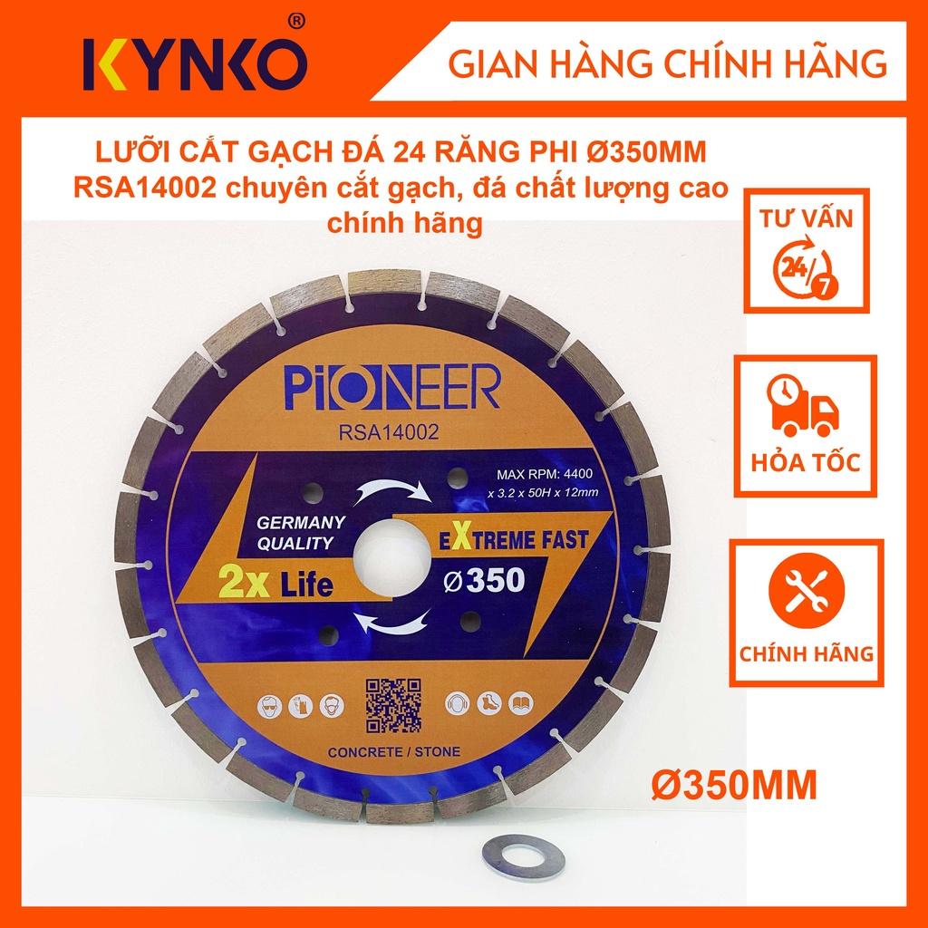 LƯỠI CẮT GẠCH ĐÁ 24 RĂNG PHI Ø350MM RSA14002 chuyên cắt gạch, đá chất lượng cao chính hãng