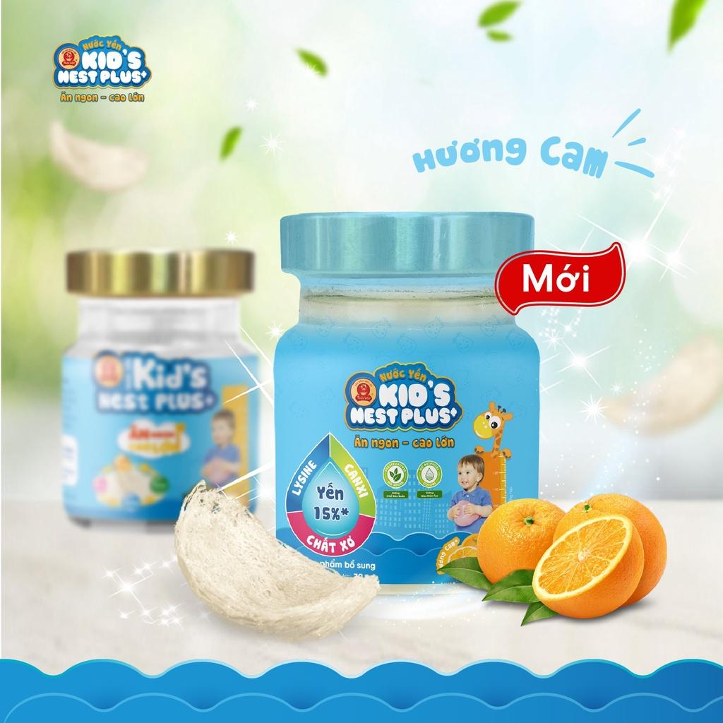 Hộp 6 hũ Nước Yến Sào Cho Trẻ Em Kid's Nest Plus+ Ăn Ngon Cao Lớn (6 hũ x 70ml)