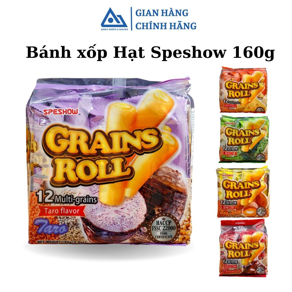 Bánh xốp 12 loại Hạt Speshow ăn vặt nhiều vị socola, trà xanh, phomai... 160g An Gia Sweets &amp; Snacks