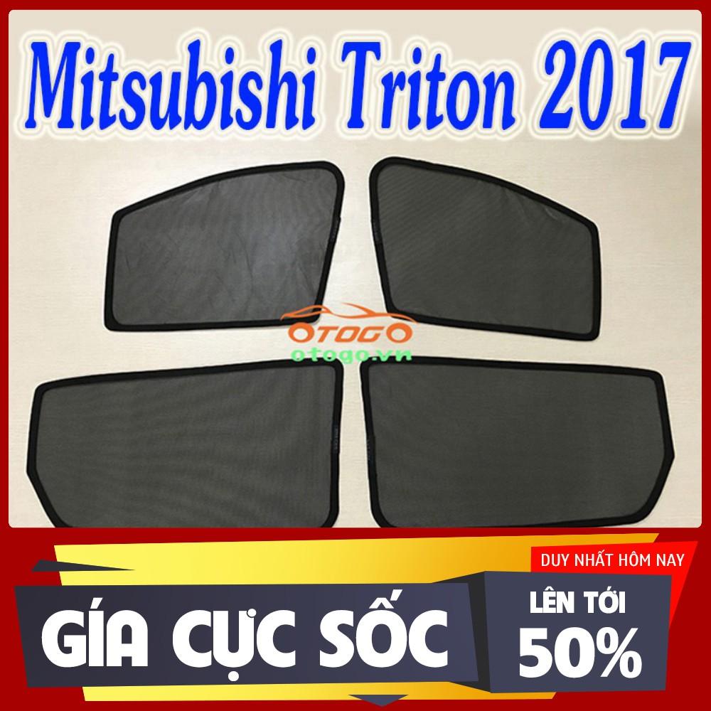 Bộ rèm chắn nắng nam châm, rèm che nắng nam châm xe Mitsubishi Triton