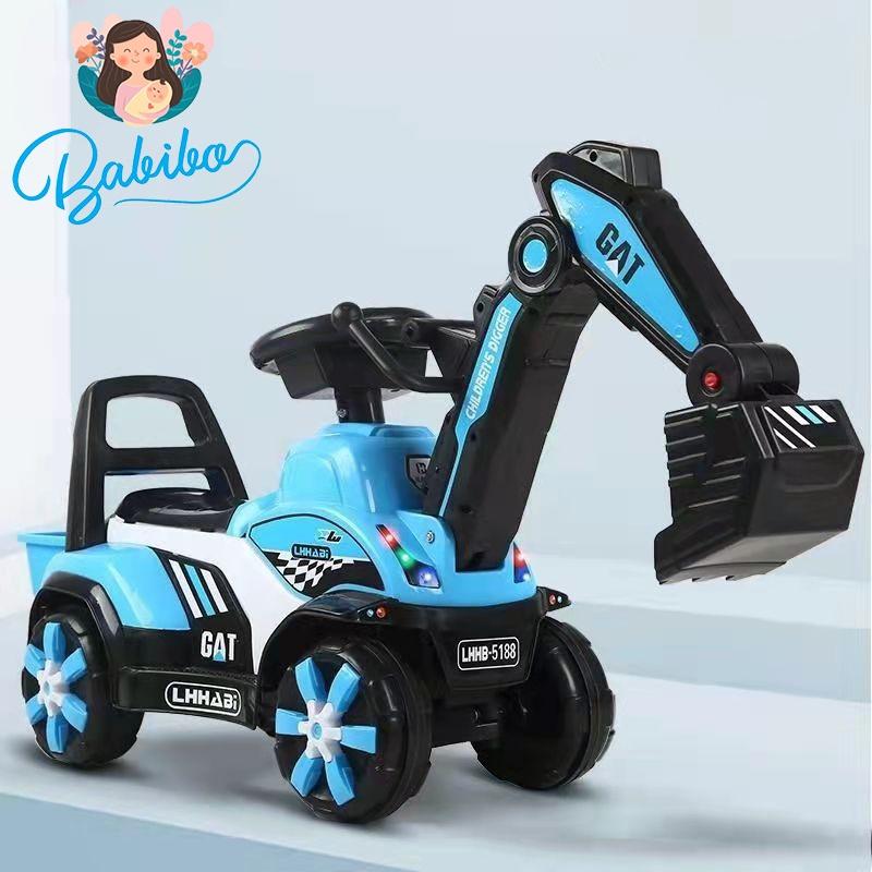 Xe cần cẩu chòi chân, Xe Cẩu Điện loại lớn dành cho bé trai từ 1 đến 7 tuổi- Babibo Kids