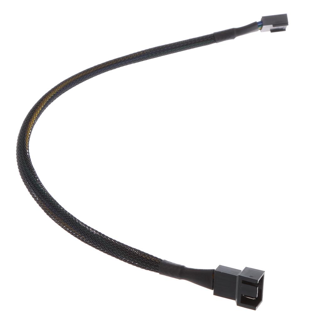 2Pcs 30cm 4Pin PWM Fan Cable Extender Adapter Male to Female
