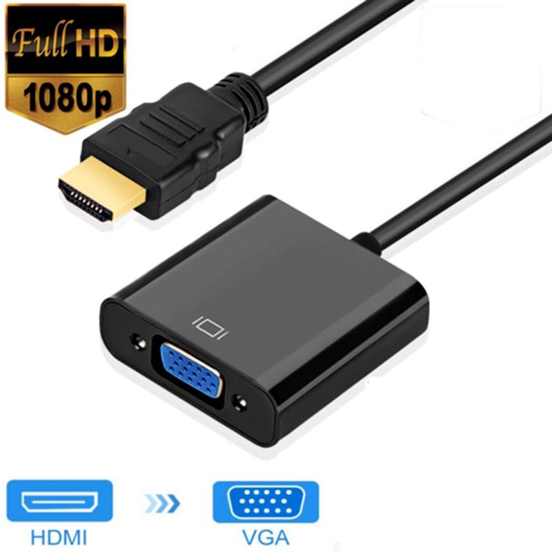 Cáp Chuyển Đổi HDMI Sang VGA 1080P HDMI Cho Xbox/ PS4/ HDTV/ PC/ Laptop/ Máy Chiếu